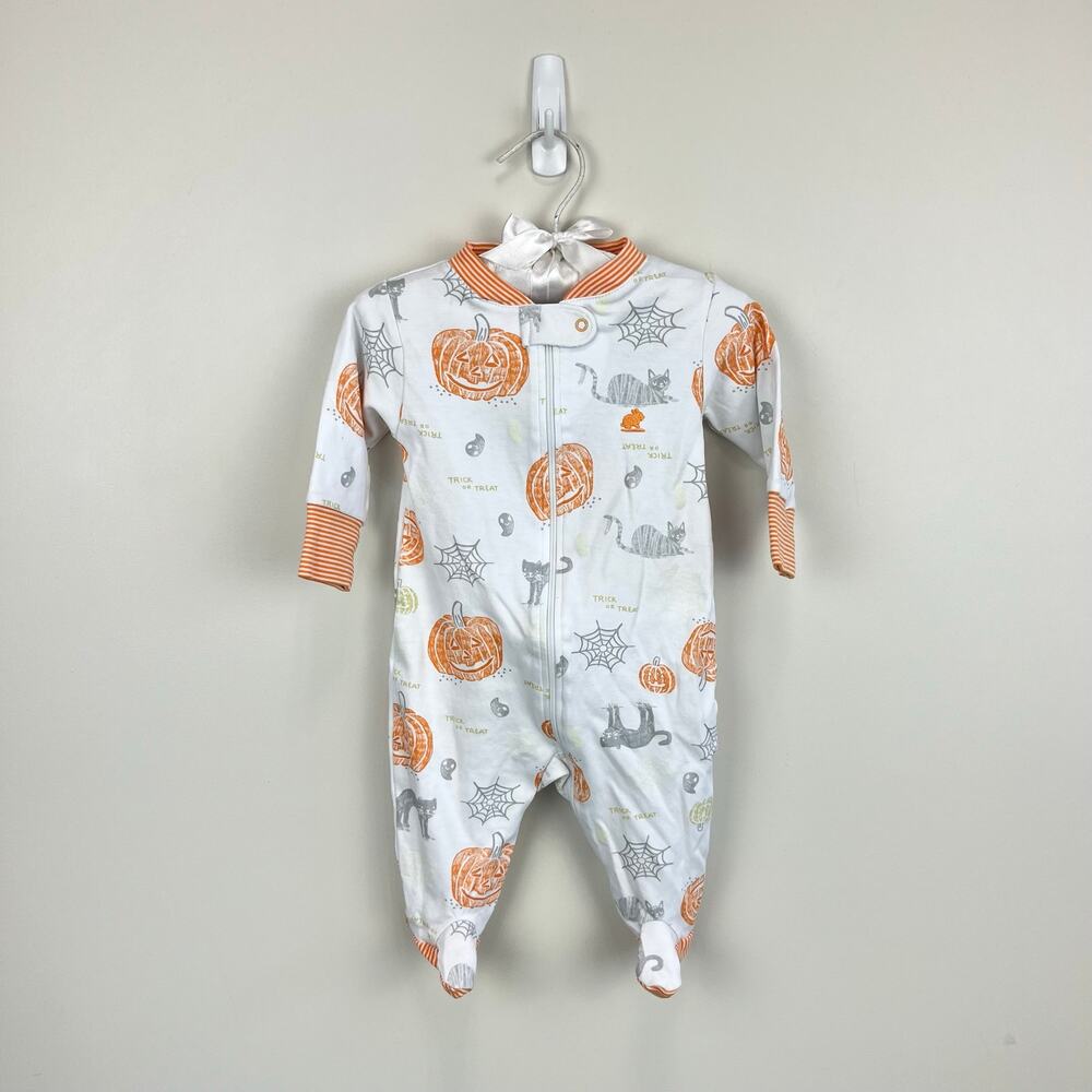 Baby Cottons Halloween Glow Trick or Treat Footie Pajamas 3 Months